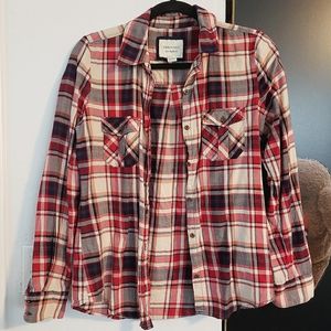 Forever 21 Red Plaid Button Down